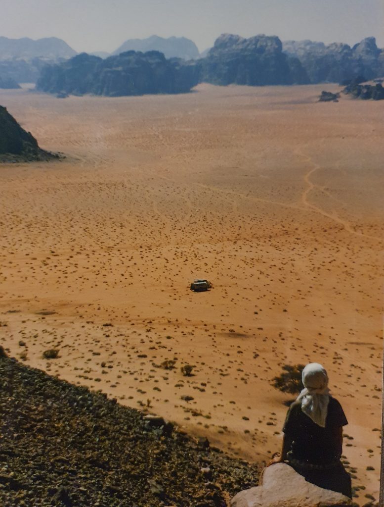 Time for contemplation in Wadi Rum, Jordan